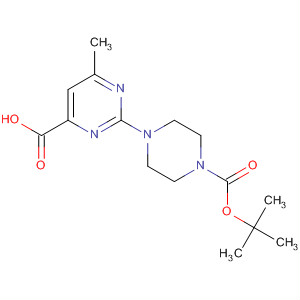 873450-18-1  4-Pyrimidinecarboxylic acid,2-[4-[(1,1-dimethylethoxy)carbonyl]-1-piperazinyl]-6-methyl-