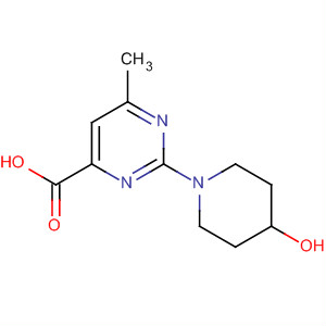 873450-19-2  4-Pyrimidinecarboxylic acid, 2-(4-hydroxy-1-piperidinyl)-6-methyl-