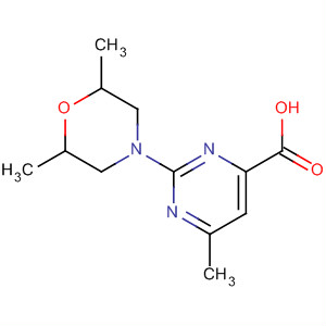 873450-20-5  4-Pyrimidinecarboxylic acid, 2-(2,6-dimethyl-4-morpholinyl)-6-methyl-