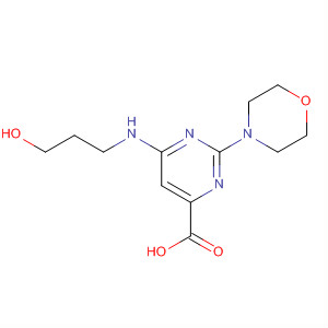 873450-28-3  4-Pyrimidinecarboxylic acid,6-[(2-hydroxyethyl)methylamino]-2-(4-morpholinyl)-