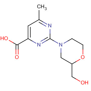 873450-32-9  4-Pyrimidinecarboxylic acid,2-[2-(hydroxymethyl)-4-morpholinyl]-6-methyl-
