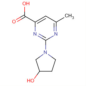 873450-33-0  4-Pyrimidinecarboxylic acid, 2-(3-hydroxy-1-pyrrolidinyl)-6-methyl-