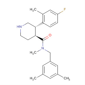 873462-56-7  4-Piperidinecarboxamide,N-[(3,5-dimethylphenyl)methyl]-3-(4-fluoro-2-methylphenyl)-N-methyl-,(3S,4S)-