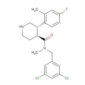 873462-57-8  4-Piperidinecarboxamide,N-[(3,5-dichlorophenyl)methyl]-3-(4-fluoro-2-methylphenyl)-N-methyl-,(3S,4S)-