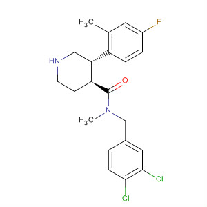 873462-58-9  4-Piperidinecarboxamide,N-[(3,4-dichlorophenyl)methyl]-3-(4-fluoro-2-methylphenyl)-N-methyl-,(3S,4S)-