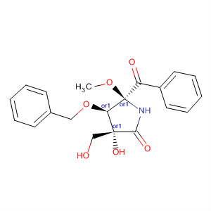 873464-98-3  2-Pyrrolidinone,5-benzoyl-3-hydroxy-3-(hydroxymethyl)-5-methoxy-4-(phenylmethoxy)-,(3R,4R,5S)-rel-