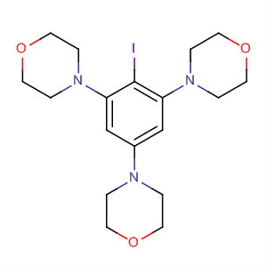 87350-82-1  Morpholine, 4,4',4''-(2-iodo-1,3,5-benzenetriyl)tris-