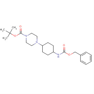 873537-64-5  1-Piperazinecarboxylic acid,4-[4-[[(phenylmethoxy)carbonyl]amino]cyclohexyl]-, 1,1-dimethylethylester