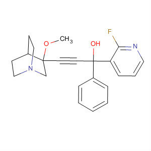 873542-49-5  3-Pyridinemethanol,2-fluoro-a-[(3-methoxy-1-azabicyclo[2.2.2]oct-3-yl)ethynyl]-a-phenyl-