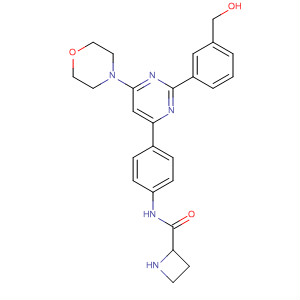 873565-77-6  2-Azetidinecarboxamide,N-[4-[2-[3-(hydroxymethyl)phenyl]-6-(4-morpholinyl)-4-pyrimidinyl]phenyl]-