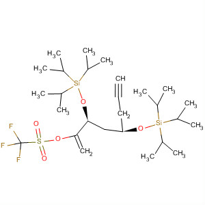 873567-06-7  Methanesulfonic acid, trifluoro-,(2S,4R)-1-methylene-2,4-bis[[tris(1-methylethyl)silyl]oxy]-6-heptynylester