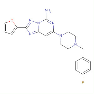 873653-36-2  [1,2,4]Triazolo[1,5-c]pyrimidin-5-amine,7-[4-[(4-fluorophenyl)methyl]-1-piperazinyl]-2-(2-furanyl)-