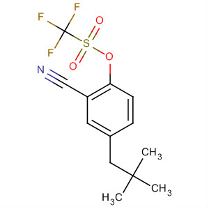 873658-22-1  Methanesulfonic acid, trifluoro-, 2-cyano-4-(2,2-dimethylpropyl)phenylester