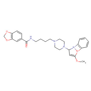873662-59-0  1,3-Benzodioxole-5-carboxamide,N-[4-[4-(5-methoxy-1,2-benzisoxazol-3-yl)-1-piperazinyl]butyl]-