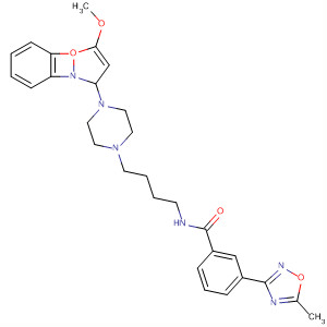 873662-66-9  Benzamide,N-[4-[4-(5-methoxy-1,2-benzisoxazol-3-yl)-1-piperazinyl]butyl]-3-(5-methyl-1,2,4-oxadiazol-3-yl)-