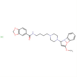 873662-83-0  1,3-Benzodioxole-5-carboxamide,N-[4-[4-(5-methoxy-1,2-benzisoxazol-3-yl)-1-piperazinyl]butyl]-,monohydrochloride