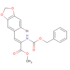 873666-90-1  2-Propenoic acid,3-(6-bromo-1,3-benzodioxol-5-yl)-2-[[(phenylmethoxy)carbonyl]amino]-,methyl ester, (2Z)-