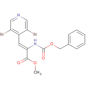 873666-92-3  2-Propenoic acid,3-(3,5-dibromo-4-pyridinyl)-2-[[(phenylmethoxy)carbonyl]amino]-, methylester, (2Z)-