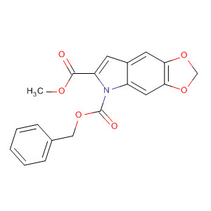 873666-98-9  5H-1,3-Dioxolo[4,5-f]indole-5,6-dicarboxylic acid, 6-methyl5-(phenylmethyl) ester