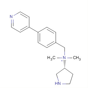 873667-02-8  3-Pyrrolidinamine, N,N-dimethyl-1-[[4-(4-pyridinyl)phenyl]methyl]-, (3R)-