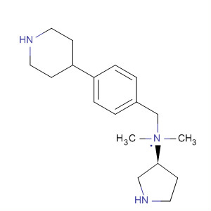 873667-49-3  3-Pyrrolidinamine, N,N-dimethyl-1-[[4-(4-piperidinyl)phenyl]methyl]-,(3S)-