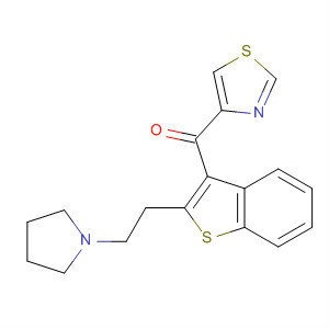 873693-66-4  Methanone, [2-[2-(1-pyrrolidinyl)ethyl]benzo[b]thien-3-yl]-4-thiazolyl-