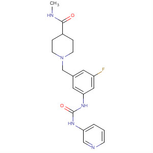 873699-61-7  4-Piperidinecarboxamide,1-[[3-fluoro-5-[[(3-pyridinylamino)carbonyl]amino]phenyl]methyl]-N-methyl-