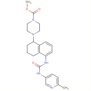 873701-48-5  1-Piperazinecarboxylic acid,4-[1,2,3,4-tetrahydro-5-[[[(6-methyl-3-pyridinyl)amino]carbonyl]amino]-1-naphthalenyl]-, methyl ester