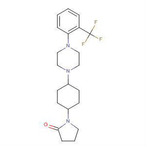 873784-32-8  2-Pyrrolidinone,1-[4-[4-[2-(trifluoromethyl)phenyl]-1-piperazinyl]cyclohexyl]-