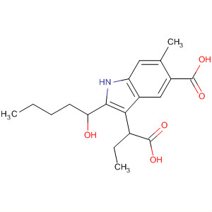 873841-58-8  1H-Indole-3-butanoic acid, 5-carboxy-2-(1-hydroxypentyl)-6-methyl-