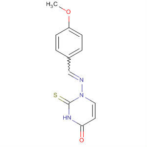 873852-48-3  4(1H)-Pyrimidinone,2,3-dihydro-1-[[(4-methoxyphenyl)methylene]amino]-2-thioxo-