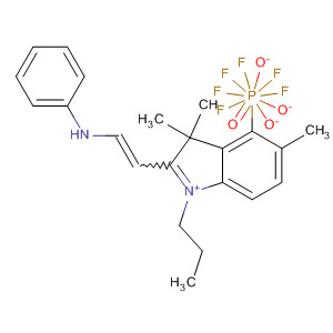 873868-17-8  3H-Indolium, 3,3,5-trimethyl-2-[2-(phenylamino)ethenyl]-1-propyl-,hexafluorophosphate(1-)