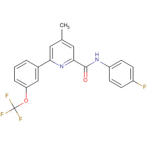 873874-79-4  2-Pyridinecarboxamide,N-(4-fluorophenyl)-4-methyl-6-[3-(trifluoromethoxy)phenyl]-