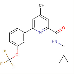 873874-82-9  2-Pyridinecarboxamide,N-(cyclopropylmethyl)-4-methyl-6-[3-(trifluoromethoxy)phenyl]-