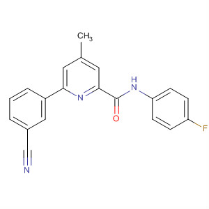 873875-05-9  2-Pyridinecarboxamide, 6-(3-cyanophenyl)-N-(4-fluorophenyl)-4-methyl-