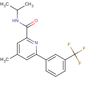 873875-73-1  2-Pyridinecarboxamide,4-methyl-N-(1-methylethyl)-6-[3-(trifluoromethyl)phenyl]-