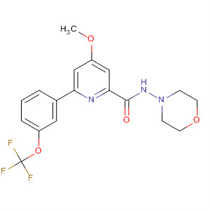 873875-91-3  2-Pyridinecarboxamide,4-methoxy-N-4-morpholinyl-6-[3-(trifluoromethoxy)phenyl]-