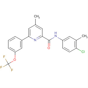 873875-98-0  2-Pyridinecarboxamide,N-(4-chloro-3-methylphenyl)-4-methyl-6-[3-(trifluoromethoxy)phenyl]-