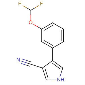 87388-18-9  1H-Pyrrole-3-carbonitrile, 4-[3-(difluoromethoxy)phenyl]-