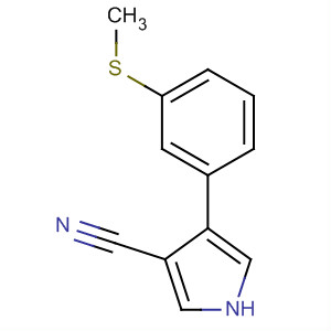 87388-26-9  1H-Pyrrole-3-carbonitrile, 4-[3-(methylthio)phenyl]-