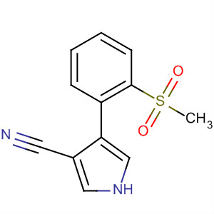 87388-29-2  1H-Pyrrole-3-carbonitrile, 4-[2-(methylsulfonyl)phenyl]-