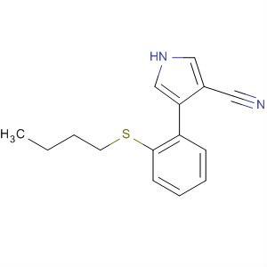 87388-35-0  1H-Pyrrole-3-carbonitrile, 4-[2-(butylthio)phenyl]-