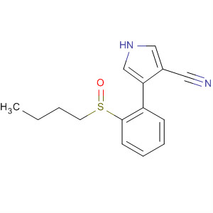 87388-36-1  1H-Pyrrole-3-carbonitrile, 4-[2-(butylsulfinyl)phenyl]-