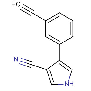 87388-40-7  1H-Pyrrole-3-carbonitrile, 4-(3-ethynylphenyl)-