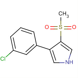 87388-58-7  1H-Pyrrole, 3-(3-chlorophenyl)-4-(methylsulfonyl)-