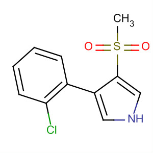 87388-63-4  1H-Pyrrole, 3-(2-chlorophenyl)-4-(methylsulfonyl)-