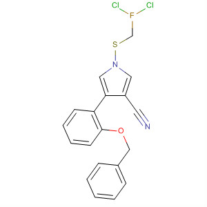 87388-76-9  1H-Pyrrole-3-carbonitrile,1-[(dichlorofluoromethyl)thio]-4-[2-(phenylmethoxy)phenyl]-