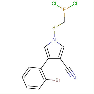 87388-78-1  1H-Pyrrole-3-carbonitrile,4-(2-bromophenyl)-1-[(dichlorofluoromethyl)thio]-