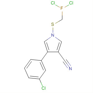 87388-82-7  1H-Pyrrole-3-carbonitrile,4-(3-chlorophenyl)-1-[(dichlorofluoromethyl)thio]-