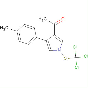 87388-89-4  1H-Pyrrole, 3-acetyl-4-(4-methylphenyl)-1-[(trichloromethyl)thio]-